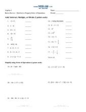 PDF: Algebra - distributive property, combining like terms