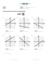 PDF: Algebra, Pre-Algebra - slope