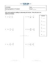 PDF: Algebra - equations