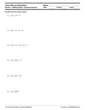 PDF: Calculus - derivative, differentiation