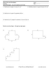 PDF: Geometry - perimeter, area, circles, circumference