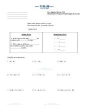 PDF: Pre-Algebra - distributive property, combining like terms