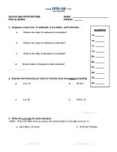 PDF: Pre-Algebra - ratios, proportions, unit rates