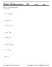 PDF: Trigonometry - Trigonometry Functions, functions