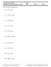 PDF: Trigonometry - Trigonometry Functions, functions