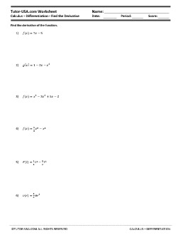 PDF: Calculus - derivative, differentiation