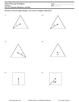 PDF: Geometry - polygons, trapezoids, rhombuses, kites