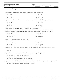 PDF: Algebra, Geometry, Pre-Algebra, Middle School Math, 8th Grade Math - coordinate plane