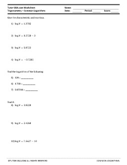 PDF: Trigonometry - Logarithms