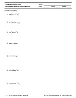 PDF: Trigonometry - Trigonometry Functions, functions